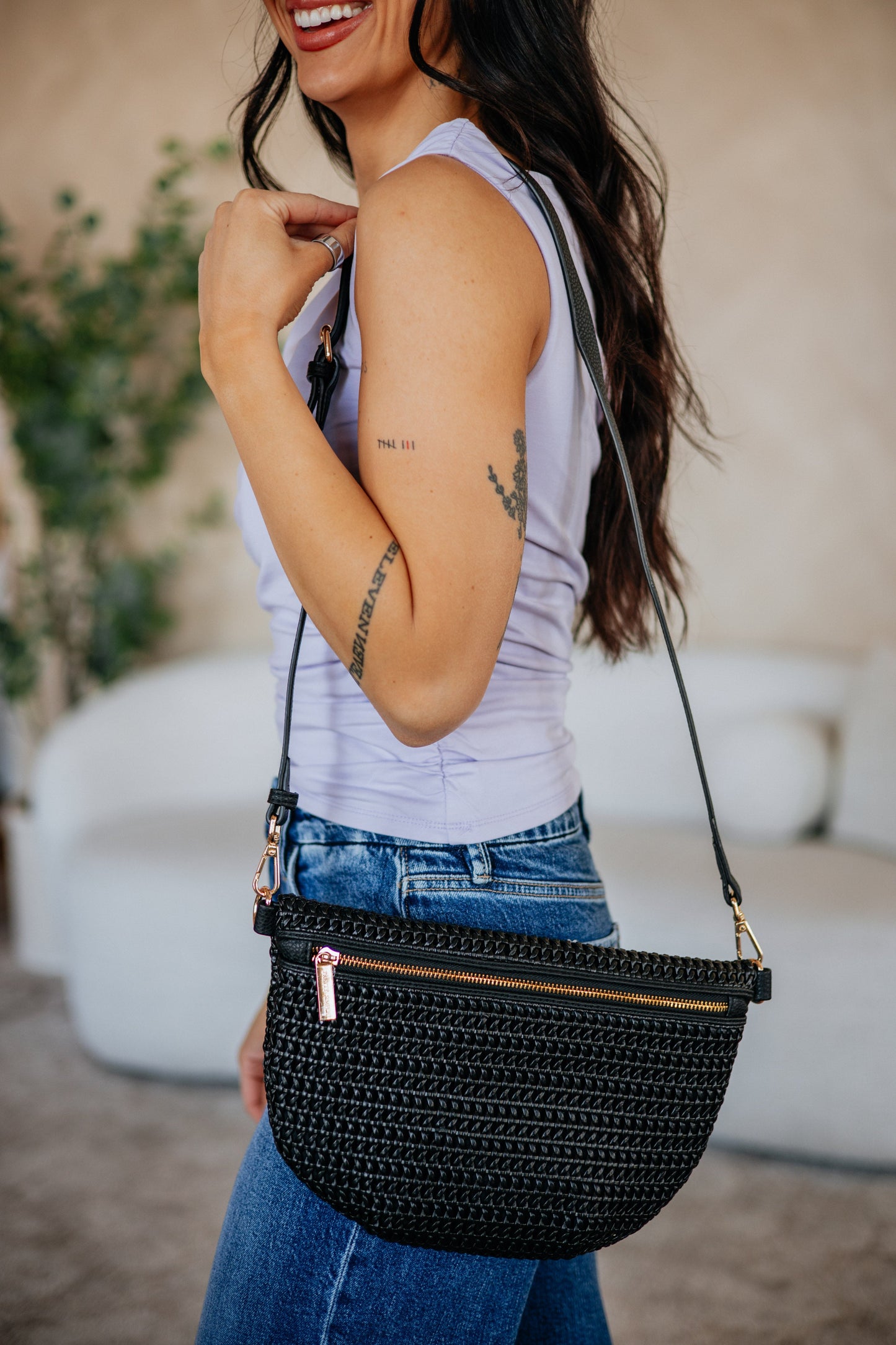 Shenia Woven Bum Bag