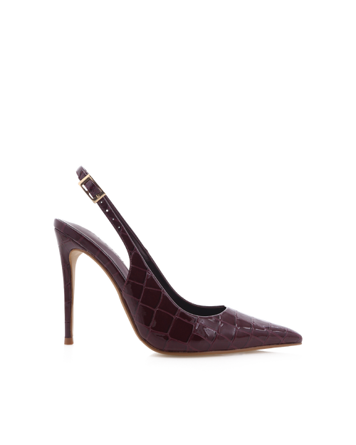 GIOVINA - DARK CHERRY PATENT CROC