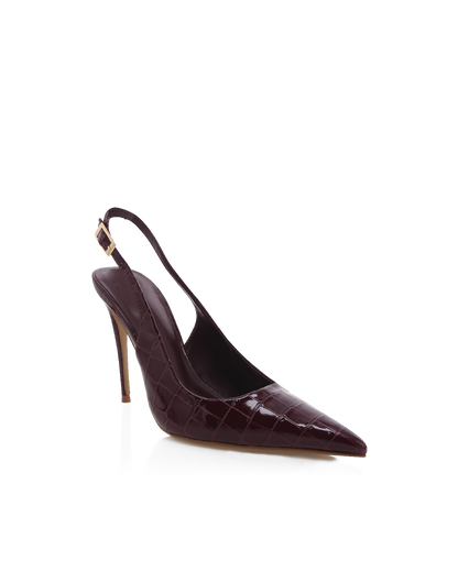 GIOVINA - DARK CHERRY PATENT CROC
