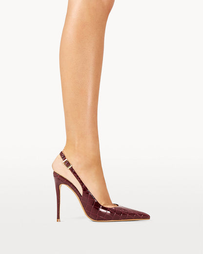 GIOVINA - DARK CHERRY PATENT CROC