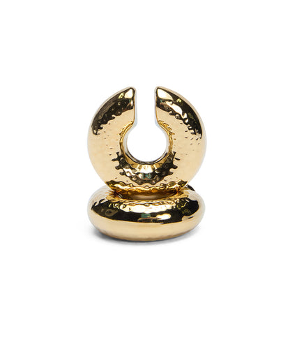 GOLD RIPPLE EAR CUFF