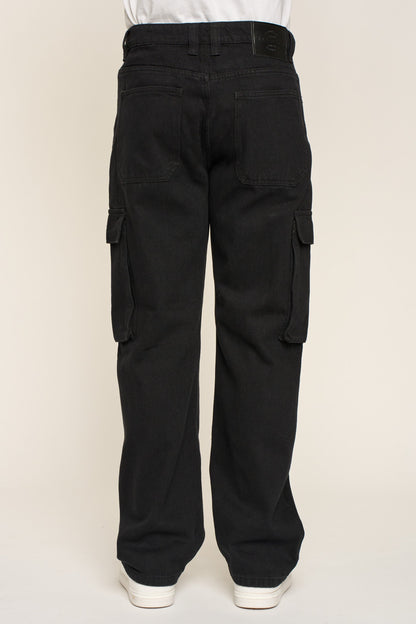 Baggy Fit Cargo Denim Jeans