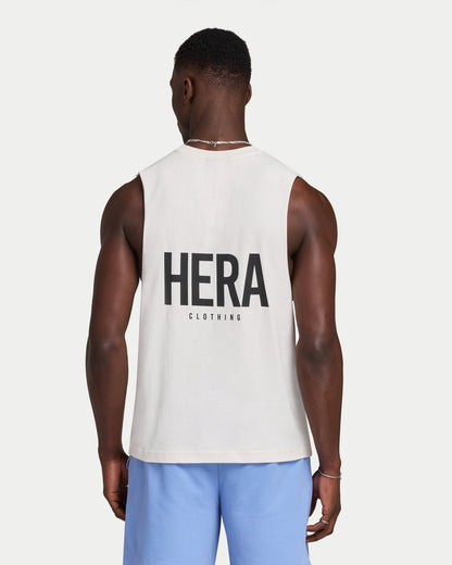 Mens Staple Tank - White