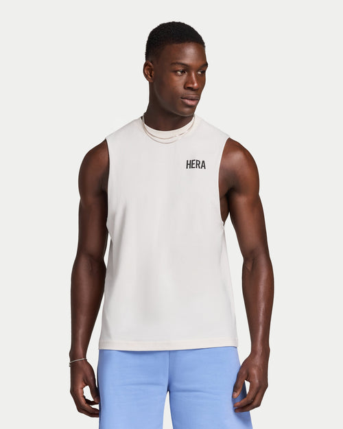 Mens Staple Tank - White