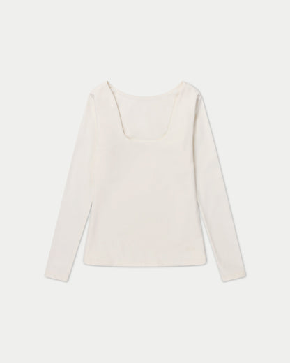 Womens Essential Dual Wear Long Sleeve Top
