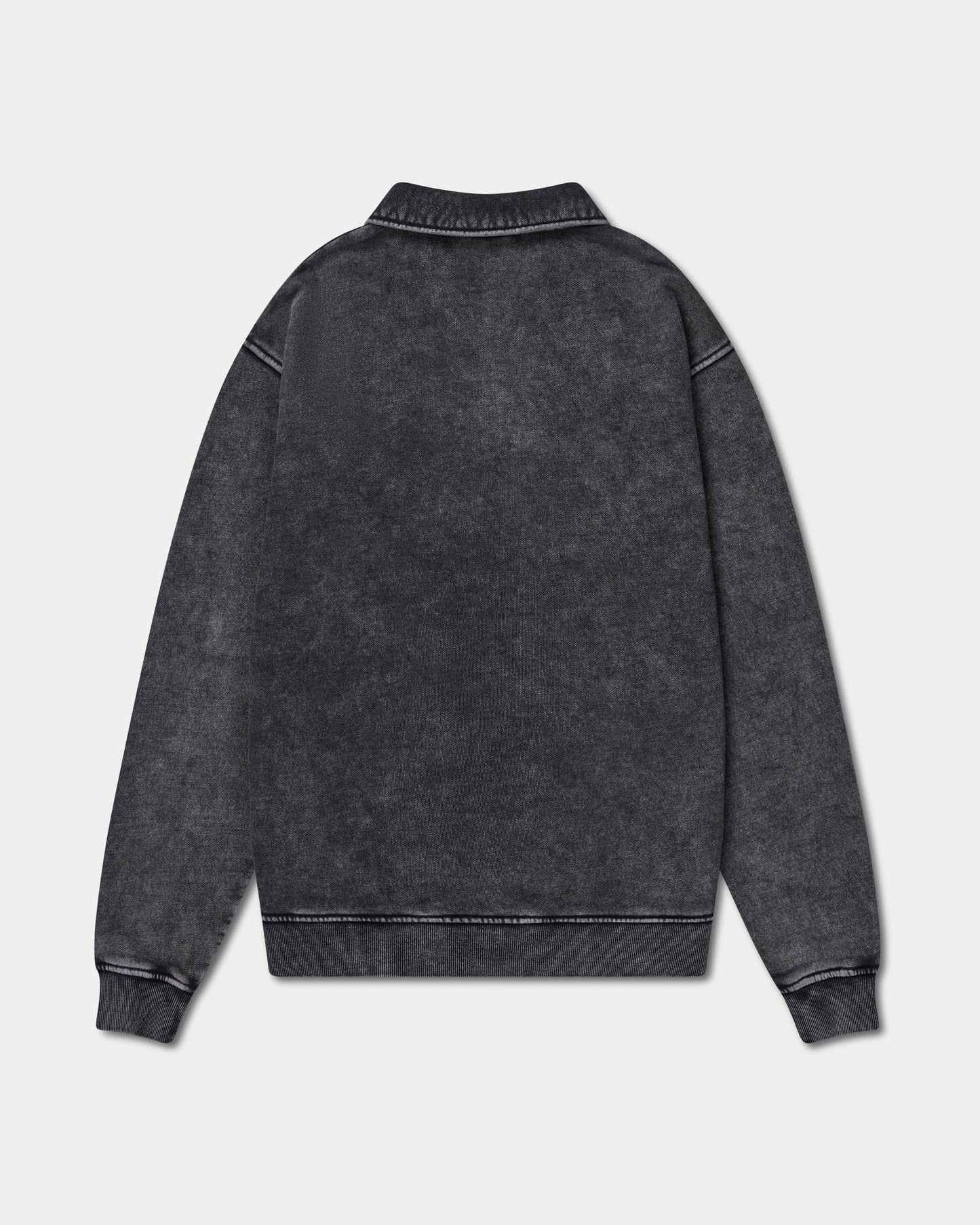 Mens Signature Washed Oversized 1/4 Zip Sweatshirt