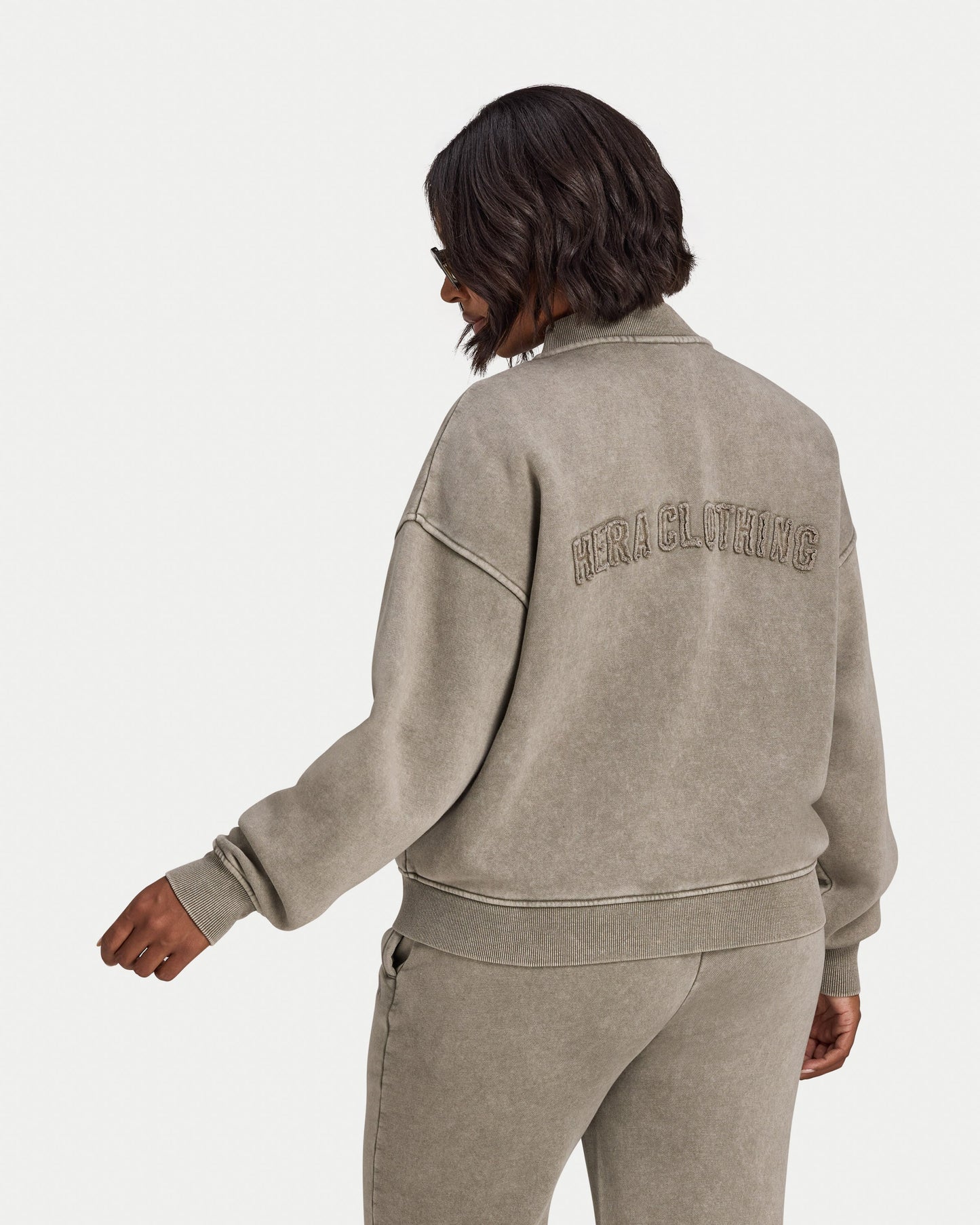 Womens Signature Washed Bomber Jacket