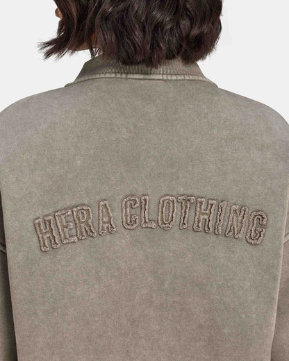 Womens Signature Washed Bomber Jacket