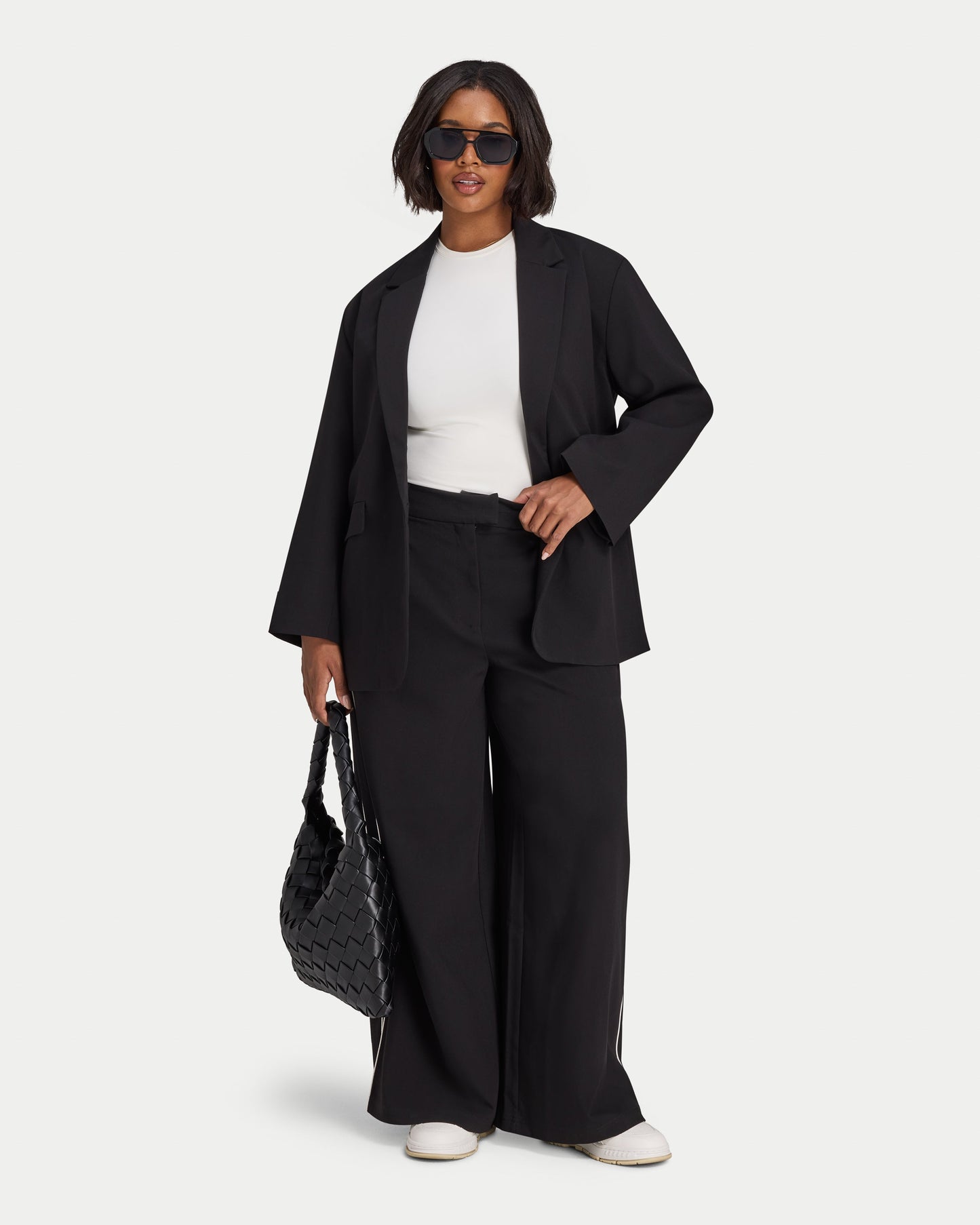 Womens Studio Wide Leg Trouser