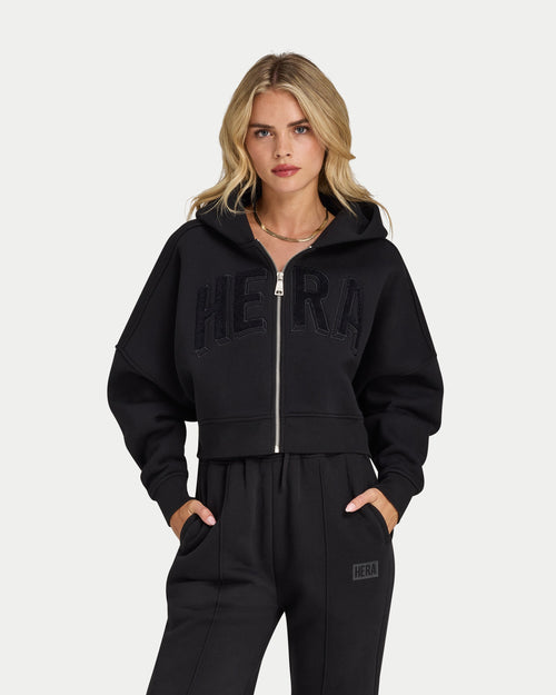 Womens 365 Cropped Zip Hoodie