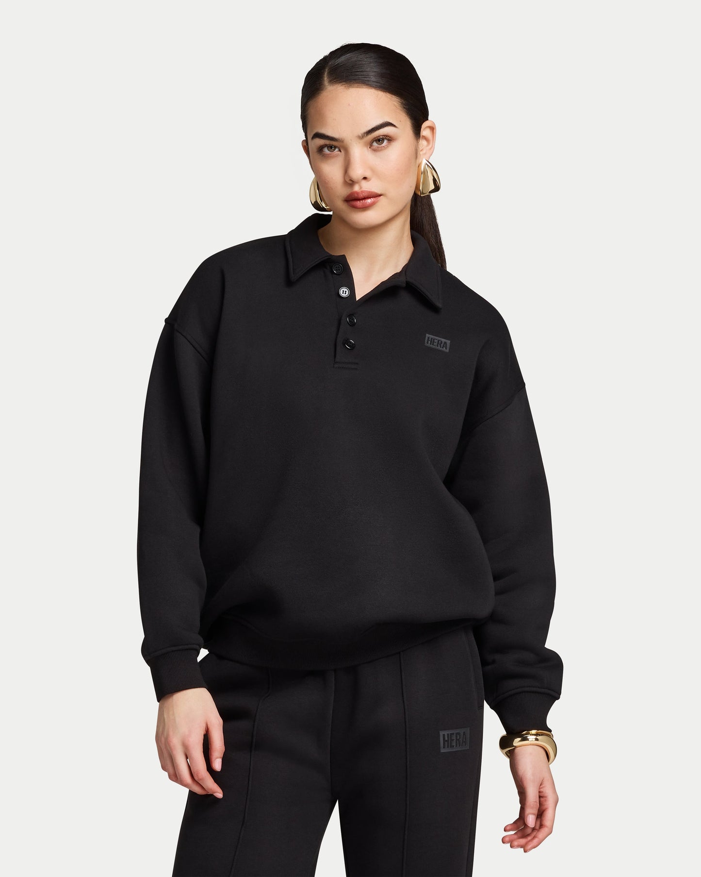 Womens Collective Collared Sweatshirt
