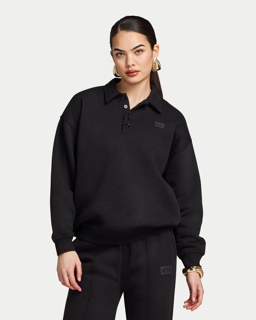 Womens Collective Collared Sweatshirt