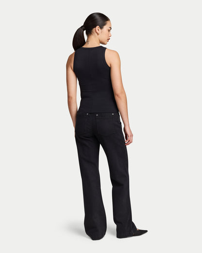 Womens Essentials Button Top