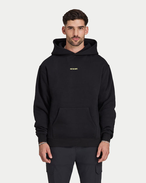 Mens For the Brave Oversized Hoodie