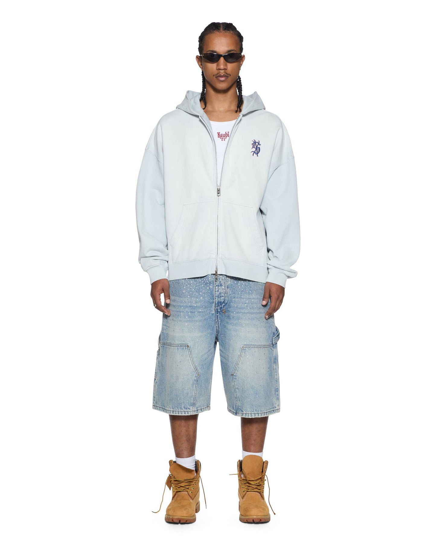 EFFECT EKCESS ZIP HOODIE ICE MIST