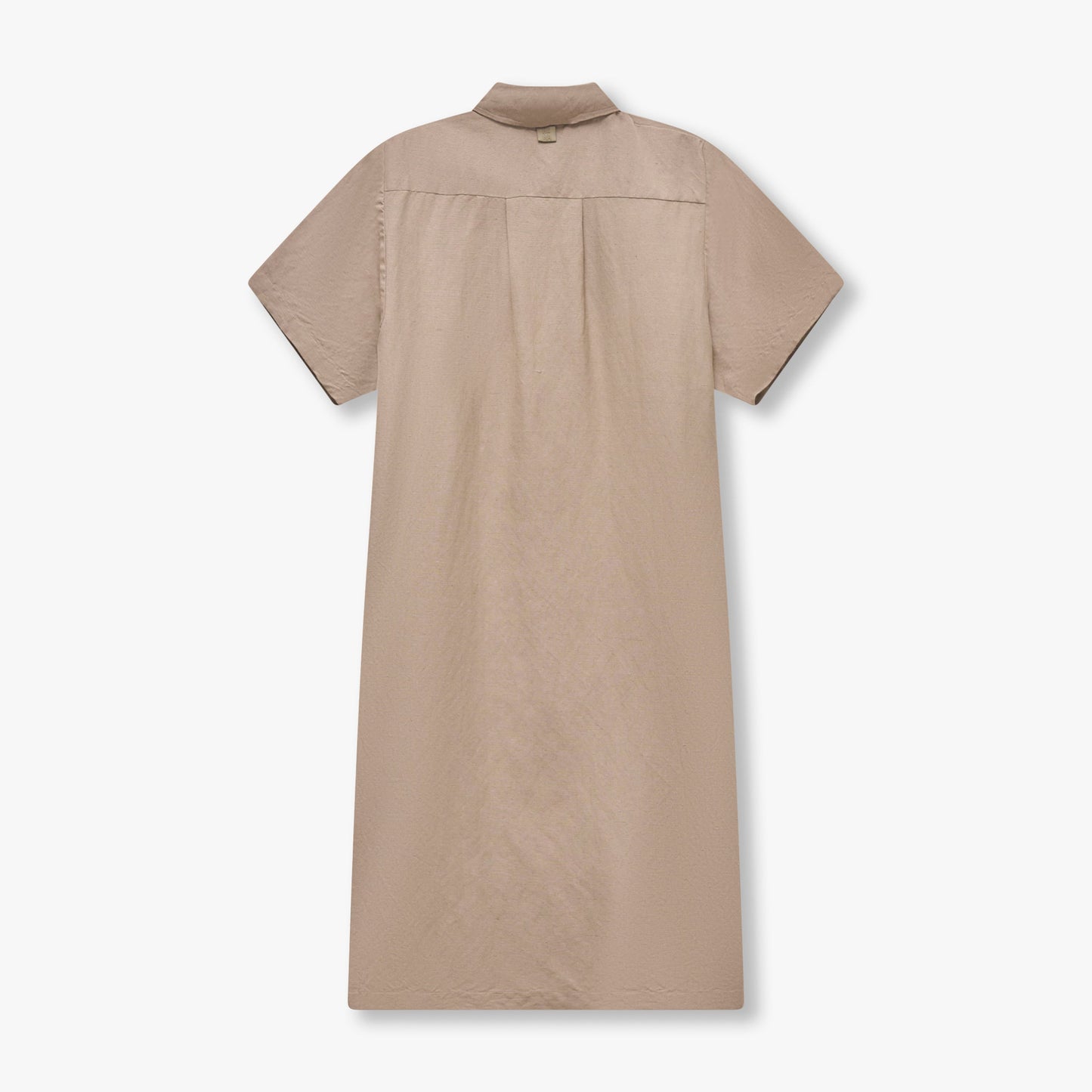 REWEAR Linen Mix Shirt Dress - Marsh Grey