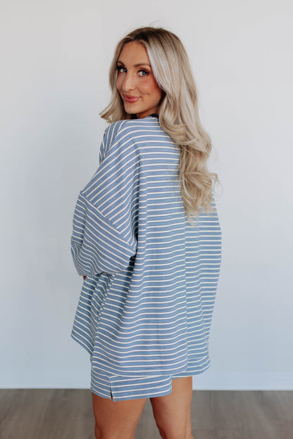 Traci Striped Crewneck