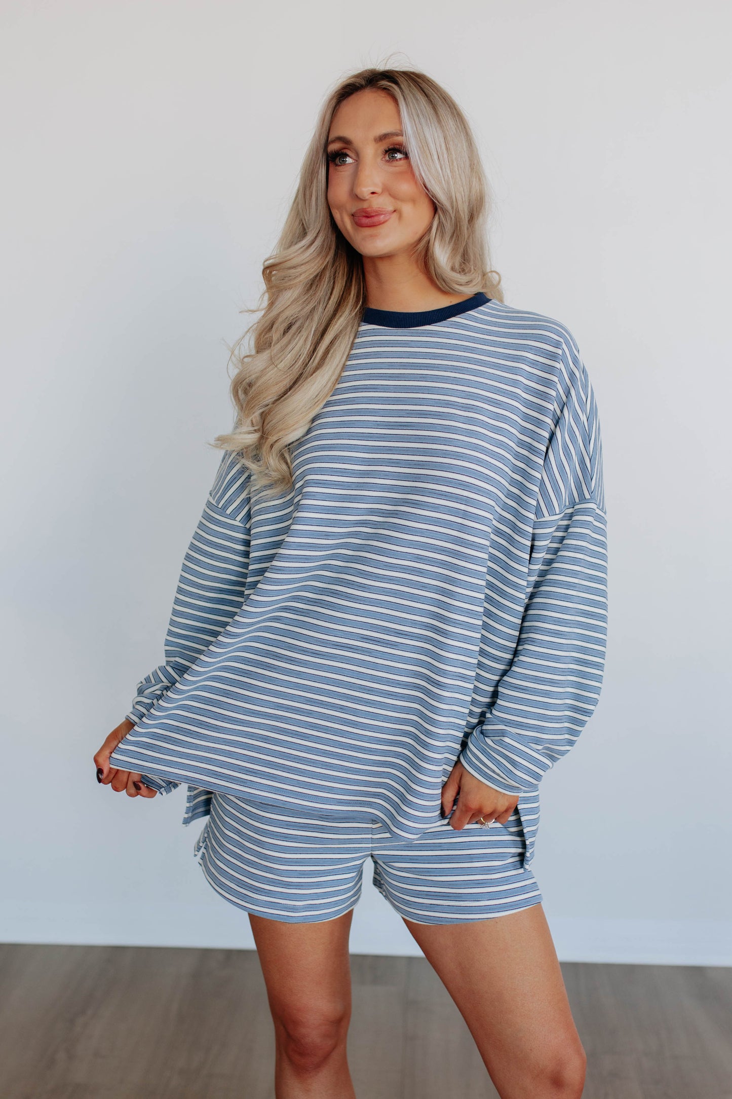 Traci Striped Crewneck