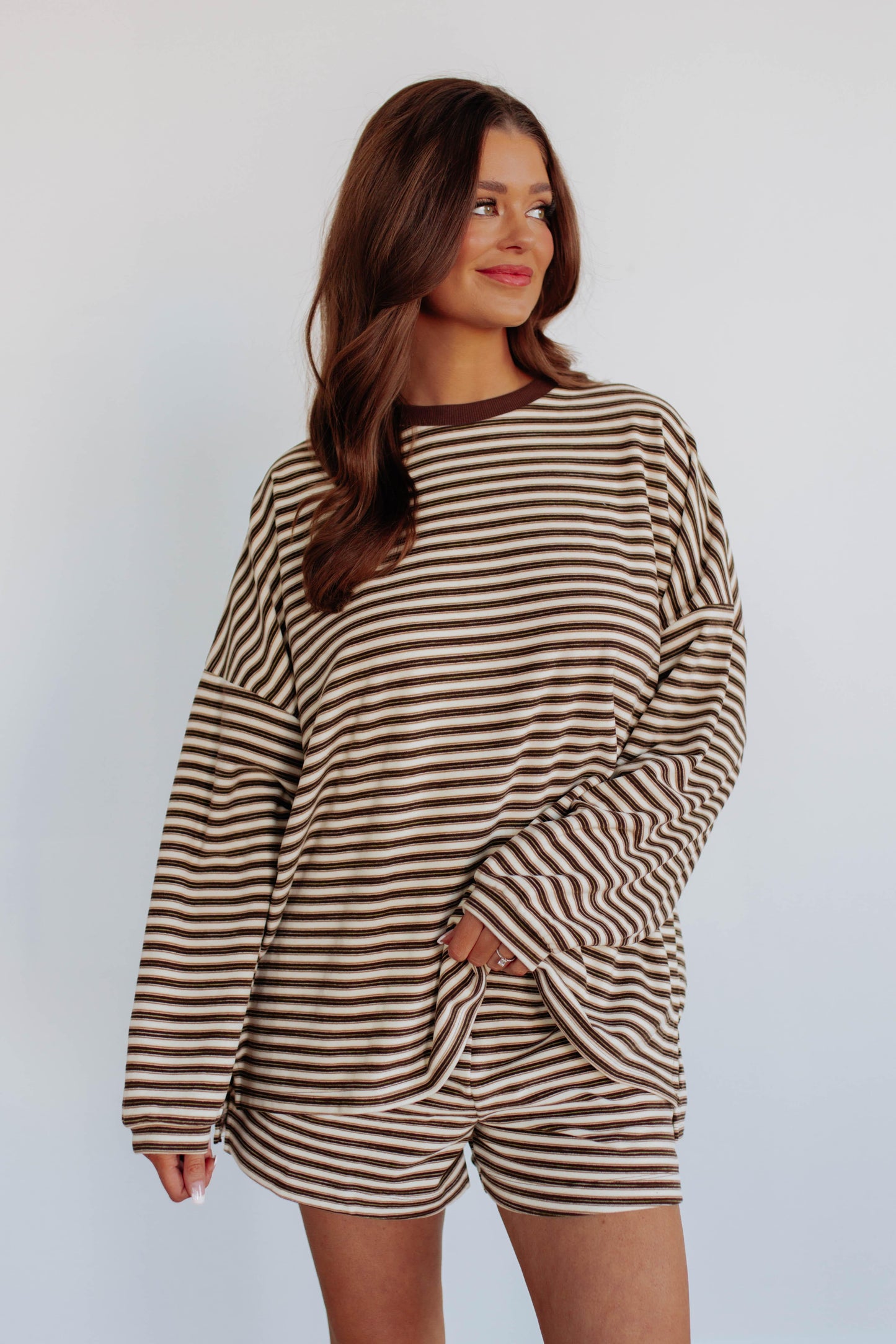 Traci Striped Crewneck