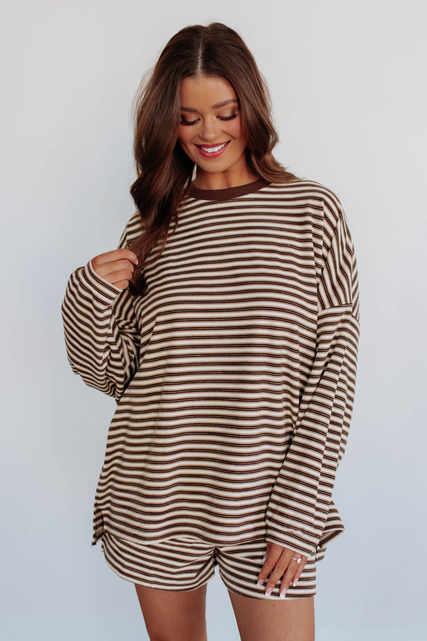 Traci Striped Crewneck