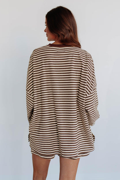 Traci Striped Crewneck