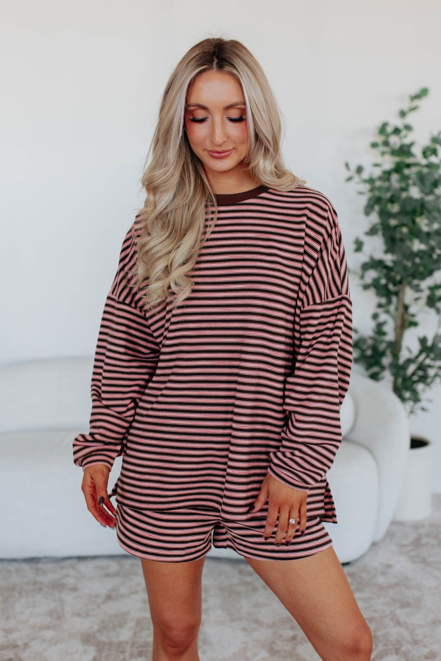 Traci Striped Crewneck