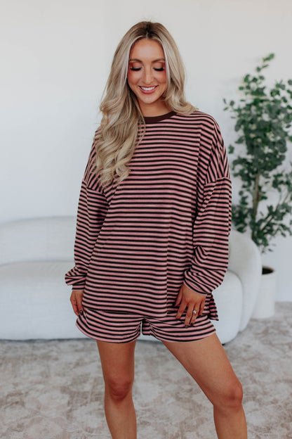Traci Striped Crewneck