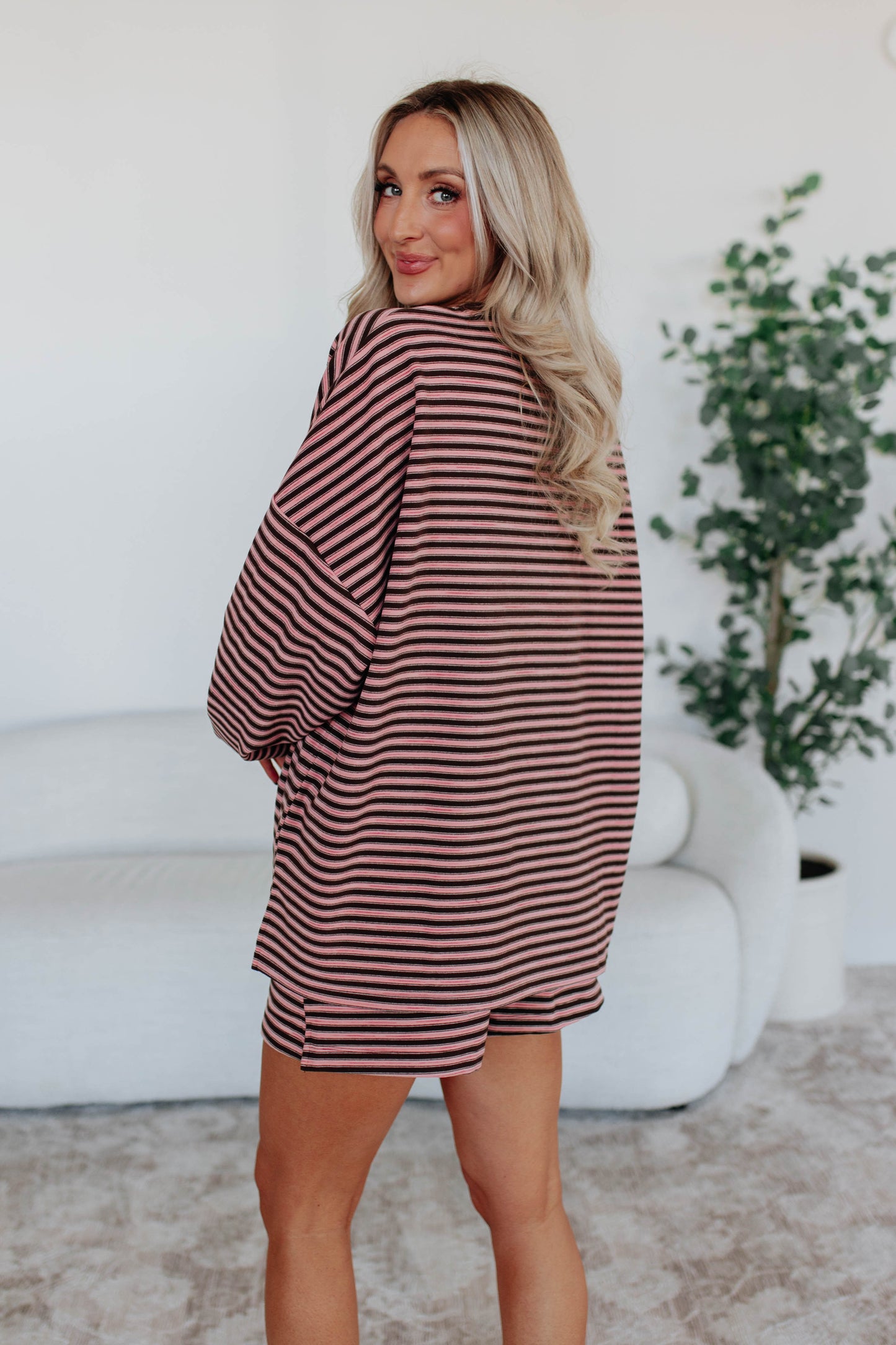 Traci Striped Crewneck