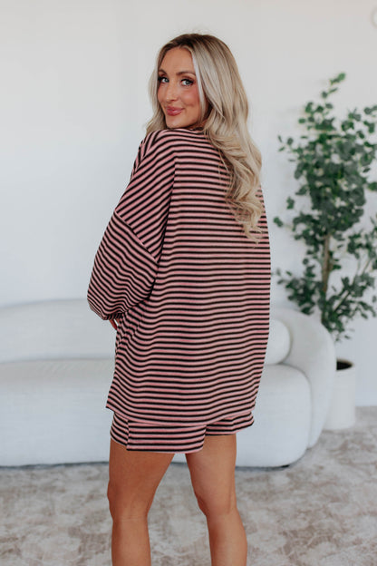 Traci Striped Crewneck