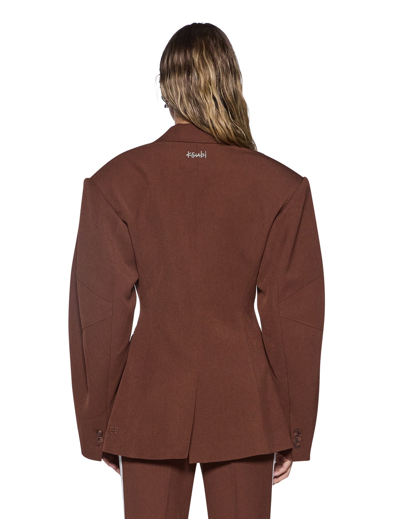 DARE CINCHED BLAZER CHOCOLATE