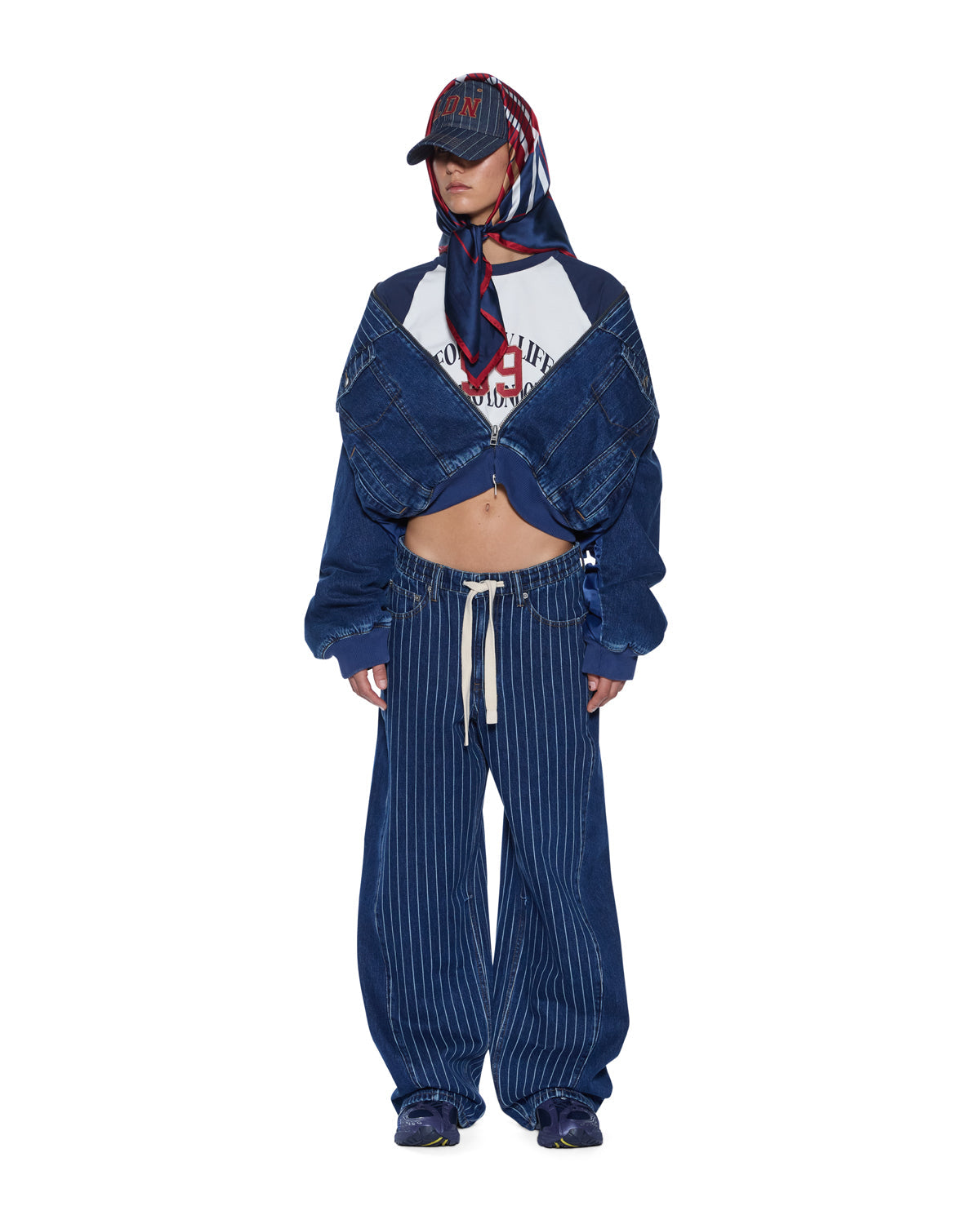 DISTRICT BOMBER MAYFAIR BLUE SPLICED