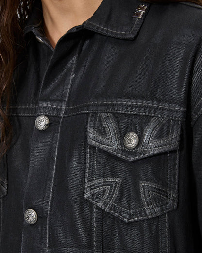 KSUBI X ALICE HOLLYWOOD OH G JACKET BLACK WAX