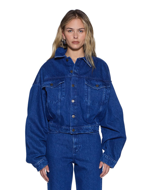RELAX TRUCKER JACKET MARINE