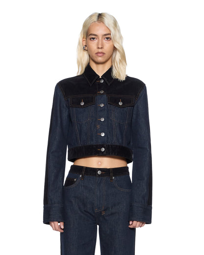 SLIM TRUCKER JACKET VIXEN SPLICED