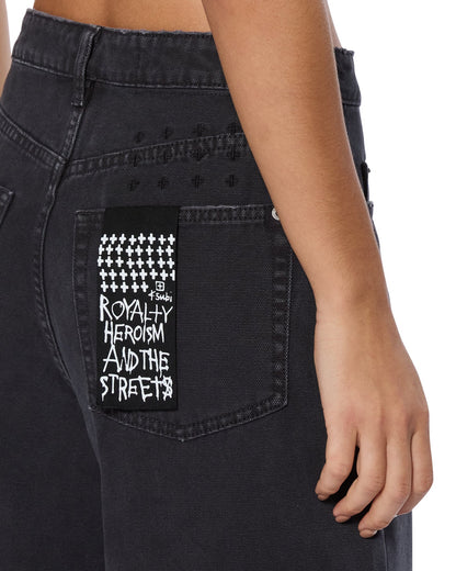 BARREL JEAN CARPENTER BLACK