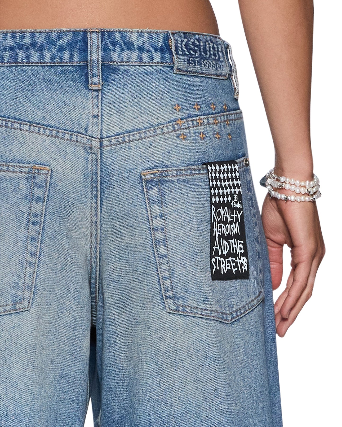 KSUPER JEAN PAINTER BLUE
