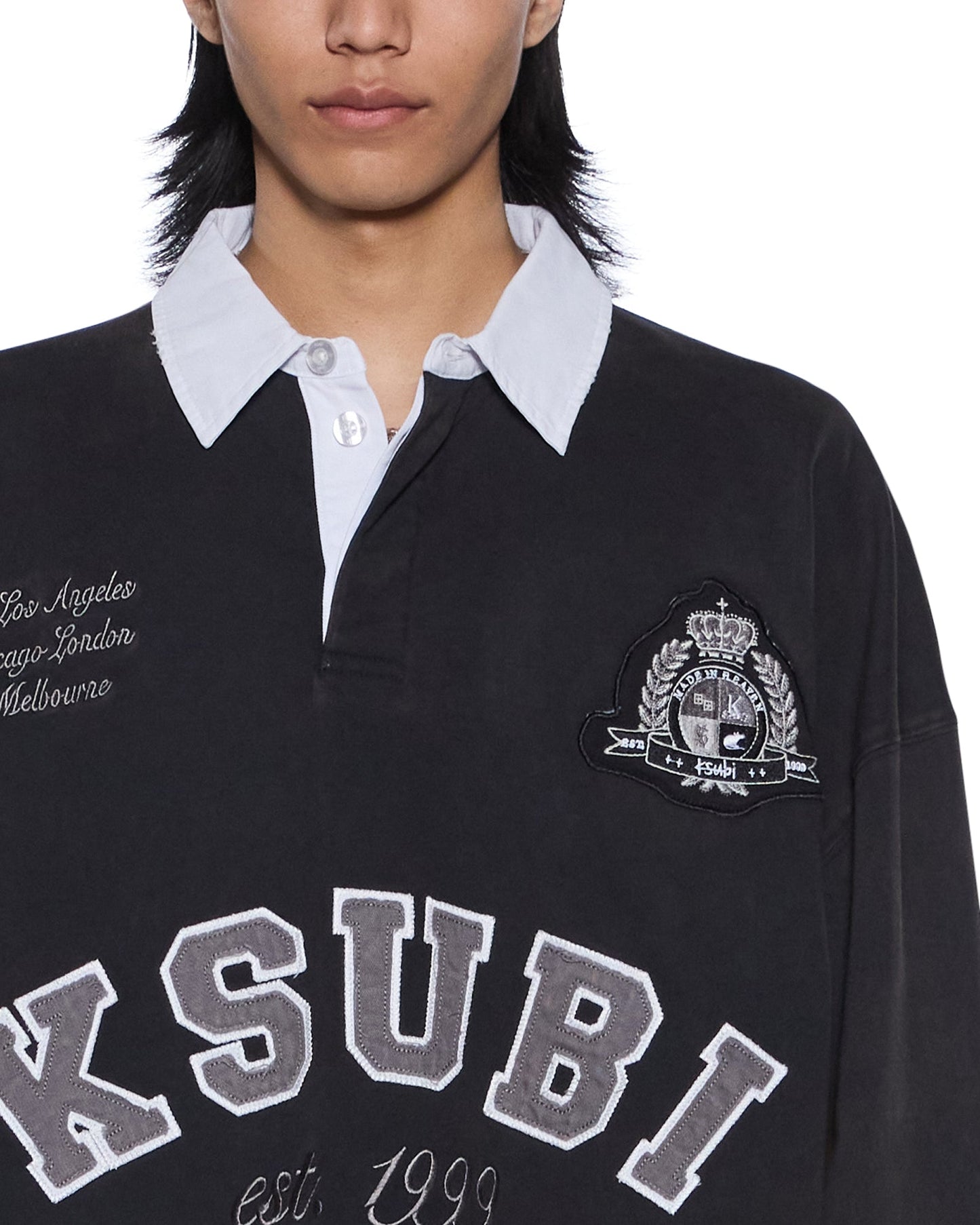 DUKE RUGBY LS JERSEY BLACK