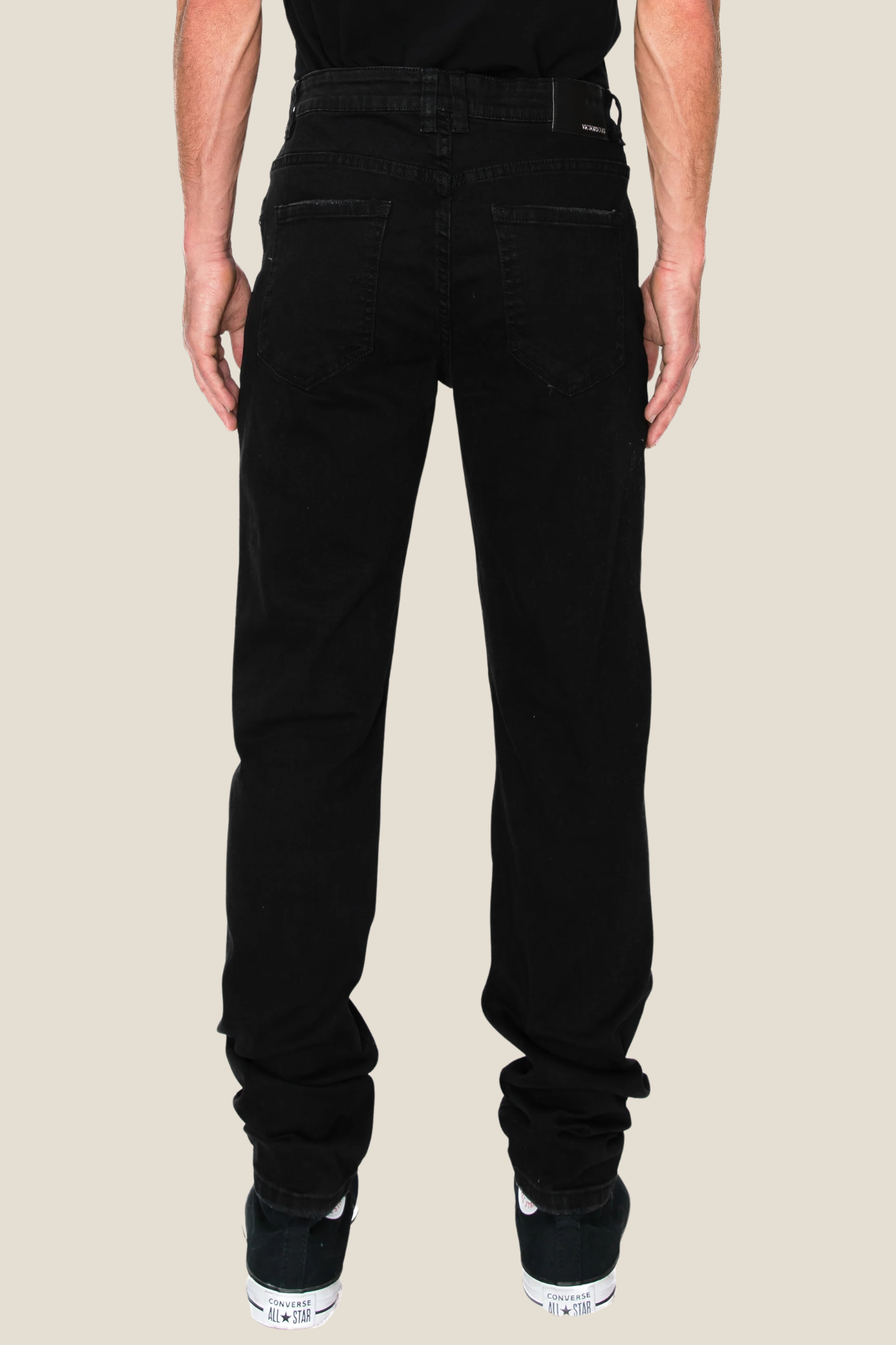 Faded Ripped Repair Denim Jeans
