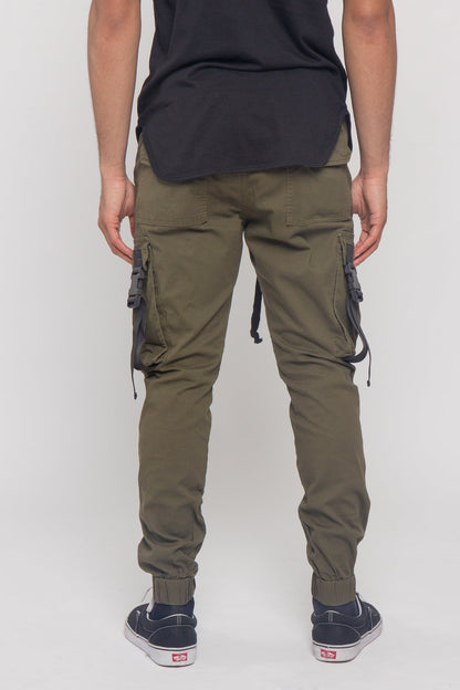 Utility Buckled Jogger Pants