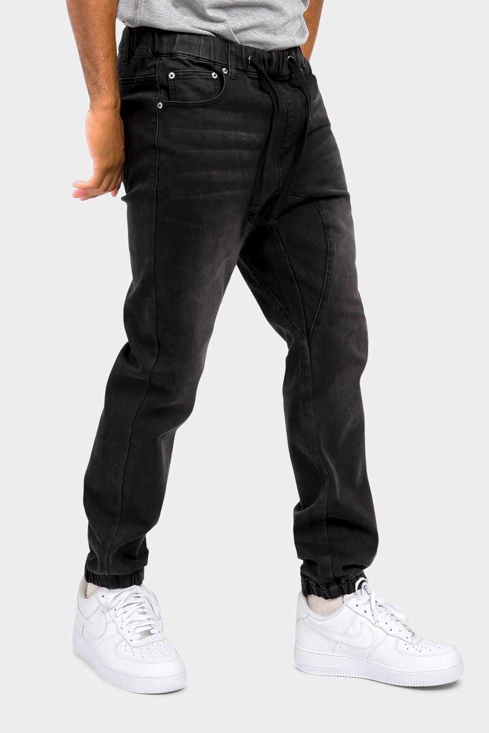 Denim Jogger Pants