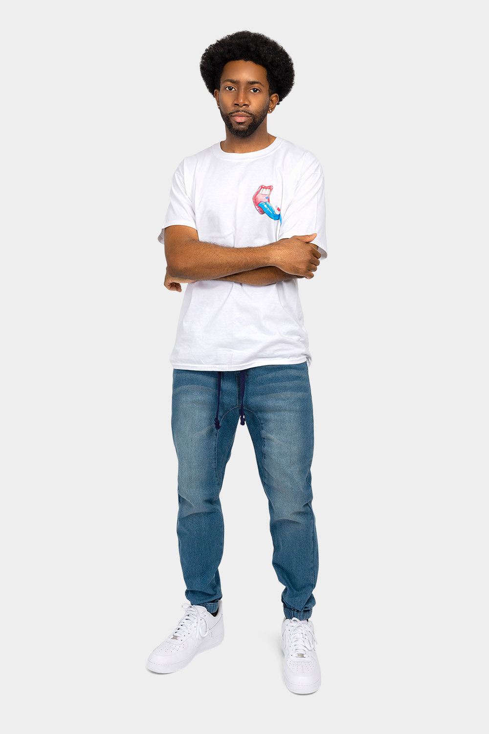 Denim Jogger Pants
