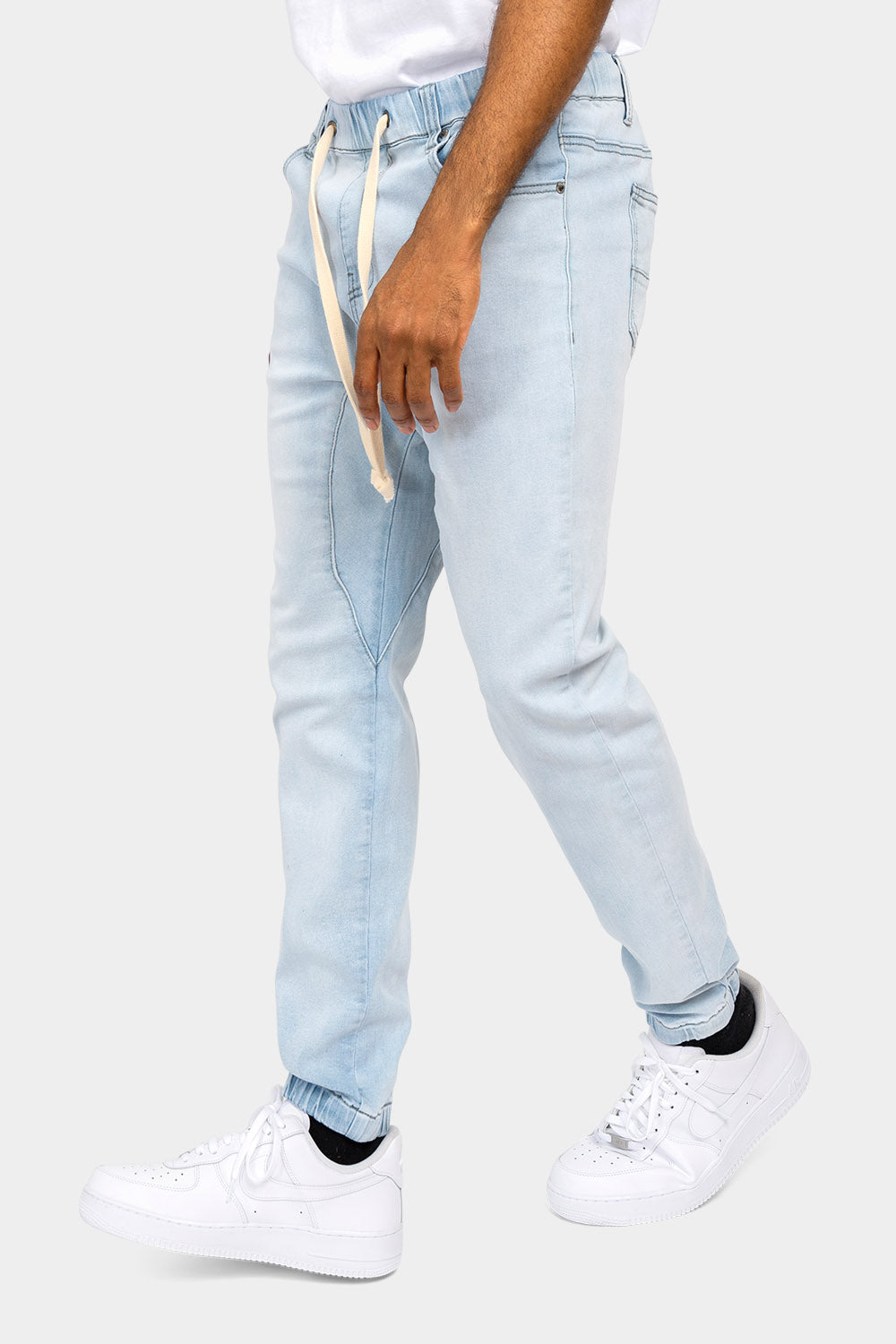 Denim Jogger Pants