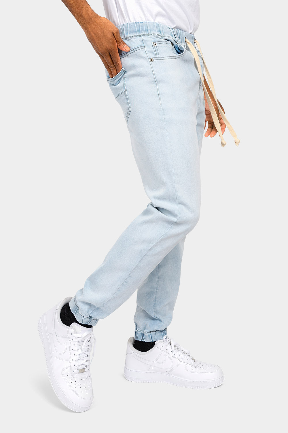 Denim Jogger Pants