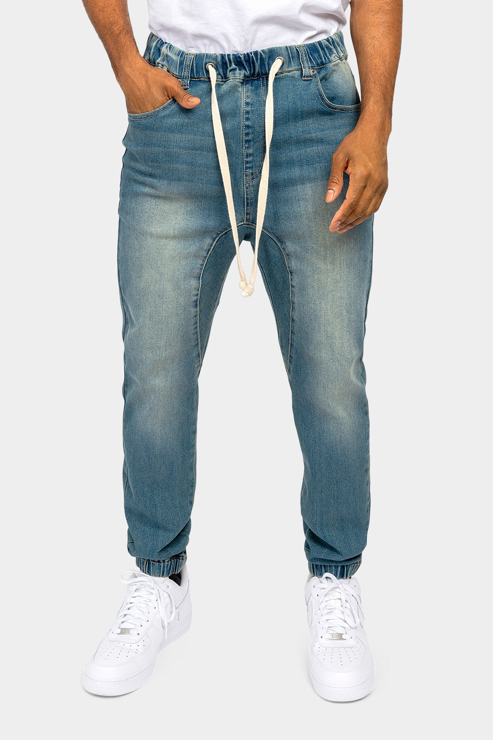 Denim Jogger Pants