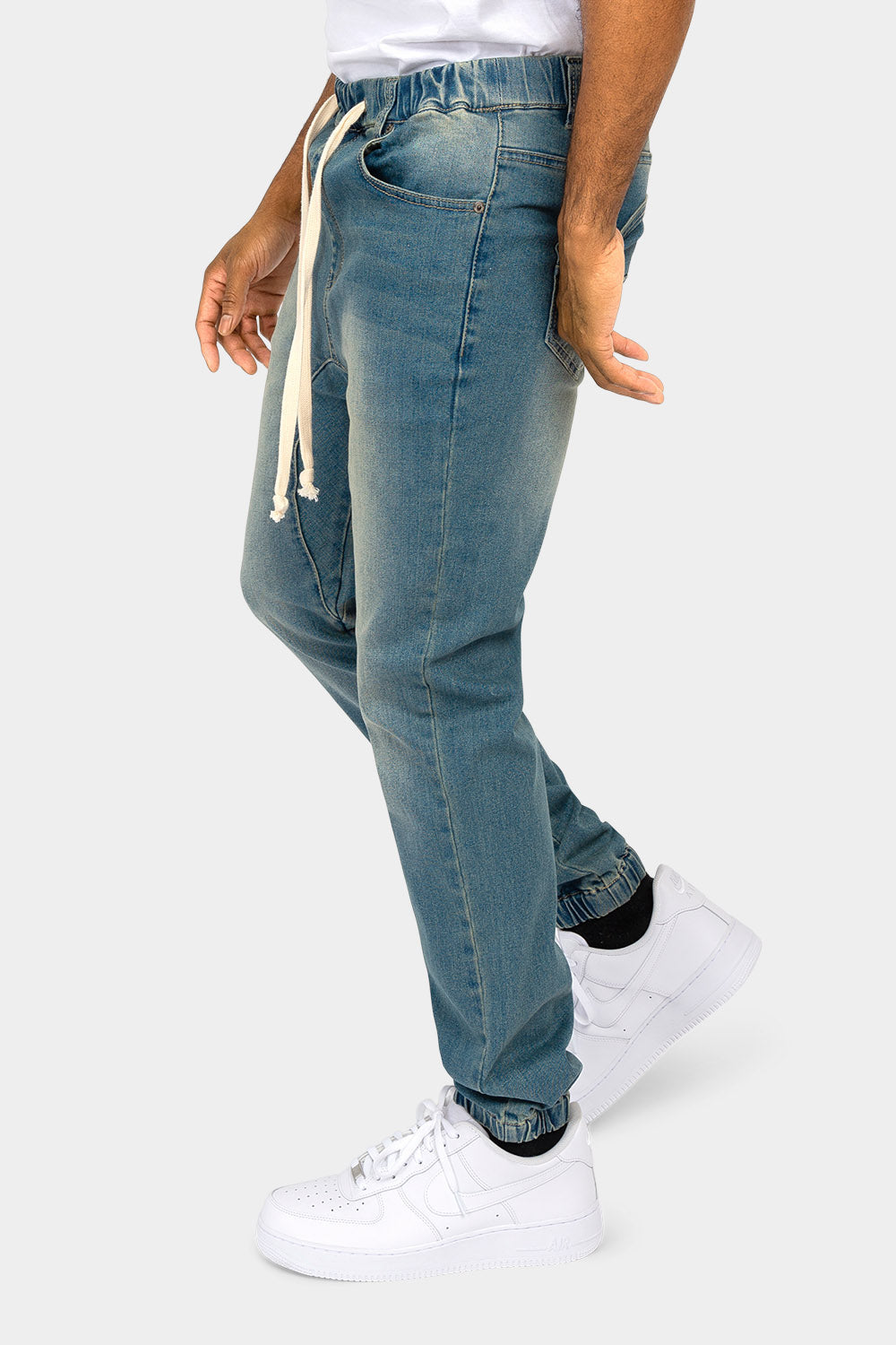 Denim Jogger Pants