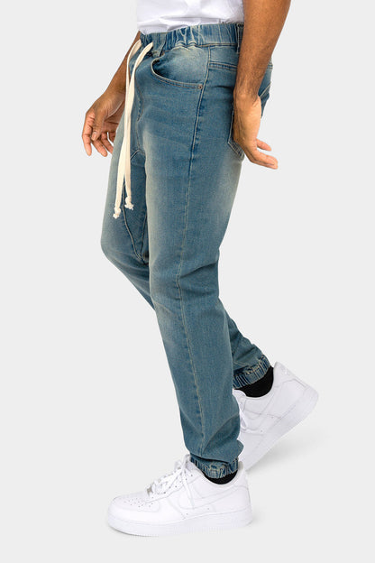 Denim Jogger Pants