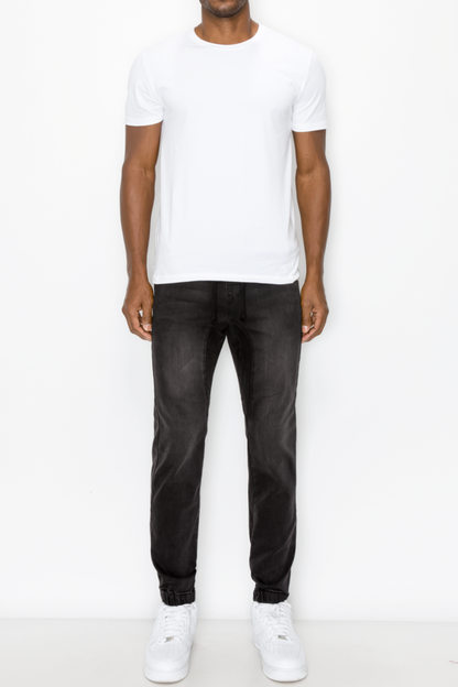 Essential Denim Jogger Pants