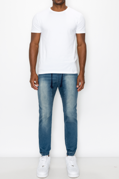 Essential Denim Jogger Pants