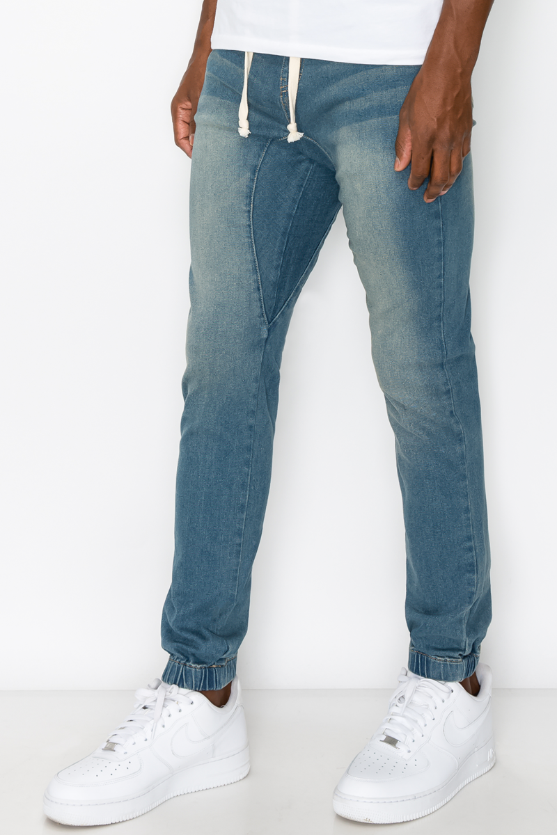 Essential Denim Jogger Pants