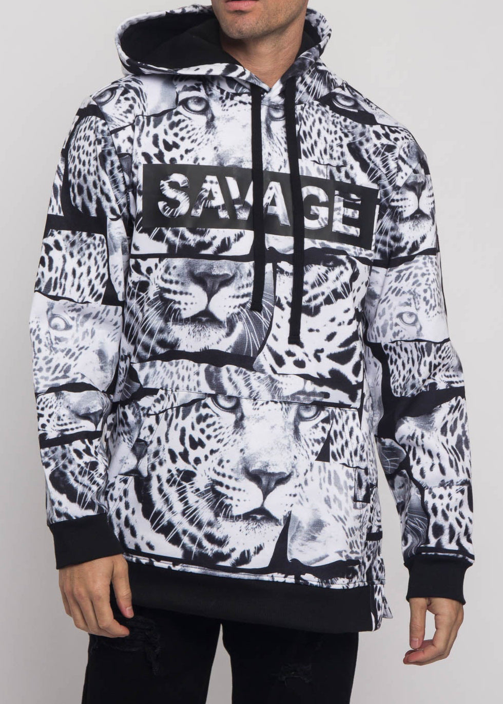 Savage Leopard Fleece Pullover